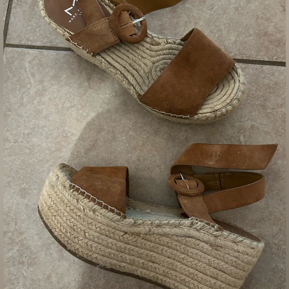 Marc Fisher wedge Rex Platform Espadrilles Sandals - Picture 2 of 5